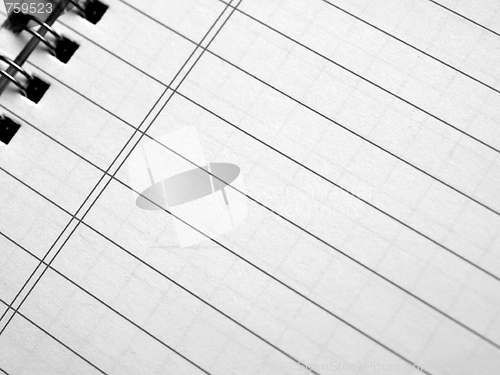 Image of Blank notebook page