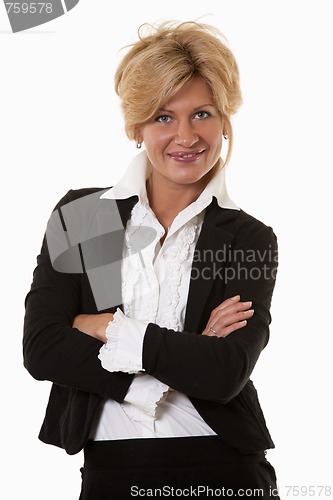 Image of Attractive thirties caucasian confident businesswoman