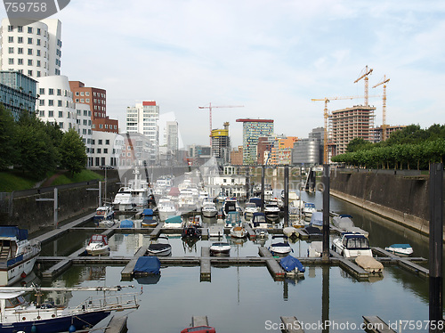 Image of Duesseldorf mediahafen harbour