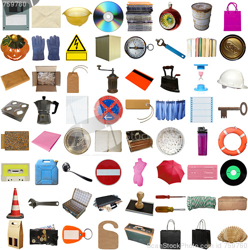 Image of Many objects isolated