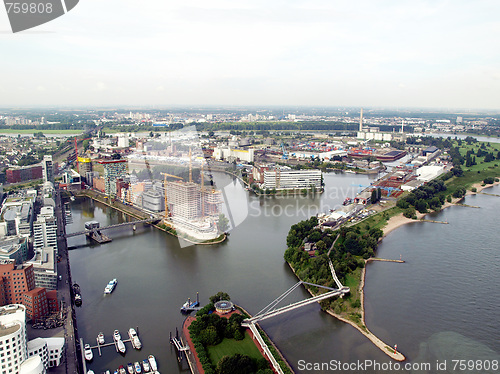 Image of Duesseldorf mediahafen harbour