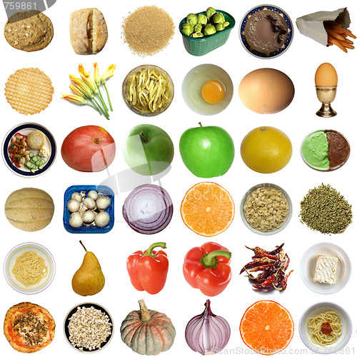 Image of Food collage isolated