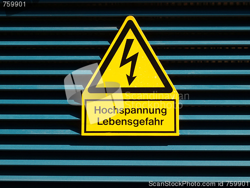 Image of Danger of death Electric shock