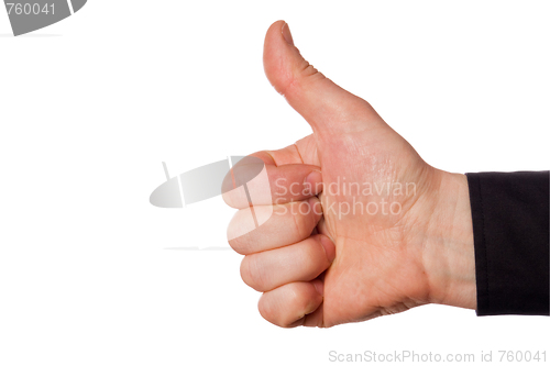 Image of gesture(clipping path included)