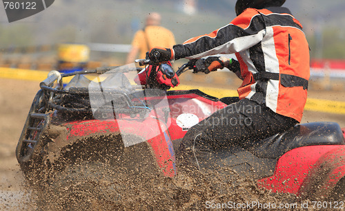 Image of ATV race abstract