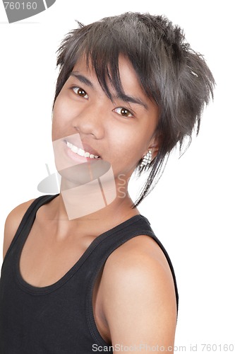 Image of Asian emo teenager portrait