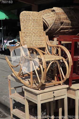 Image of Street side oriental furniture sale