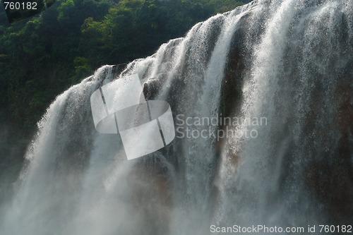 Image of Waterfall edge closeup