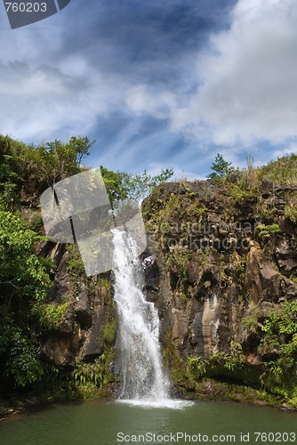 Image of Secluded jungle waterfall