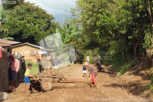 Image of Day's end in Asian village