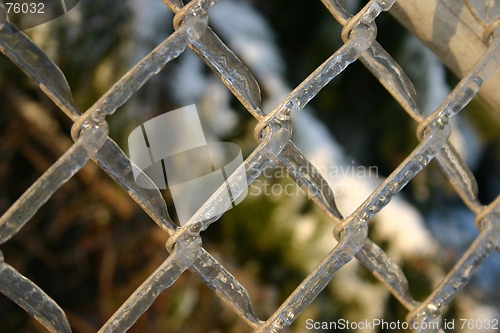 Image of winter fence