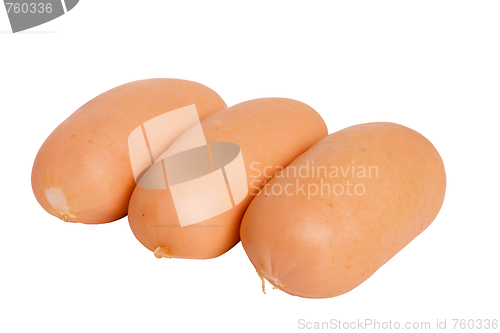 Image of small sausage(clipping path included)