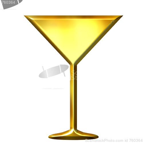 Image of 3D Golden Cocktail