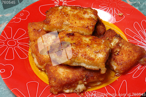 Image of slices of roast fish