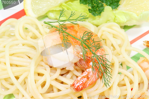 Image of Spaghetti with shrimps