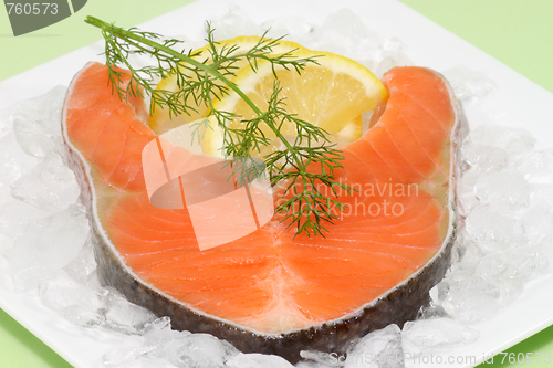 Image of Raw salmon-trout-steak