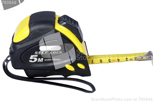 Image of tape measure(clipping path included)