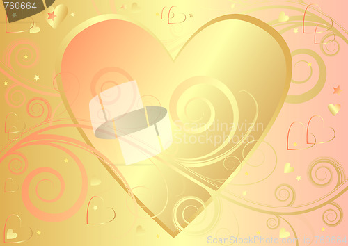 Image of Valentinel elegant background with heart