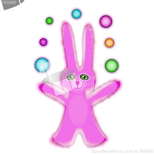 Image of pink rabbit