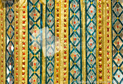 Image of Detail of Wat Pra Kaeo in Bangkok