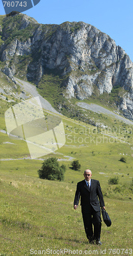 Image of Businessman outdoors