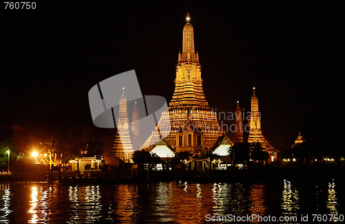 Image of Buddhism Old temple in Thailand