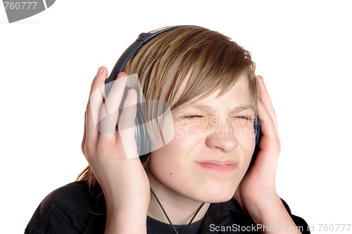 Image of teenager in ear-phones