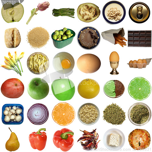 Image of Food collage isolated
