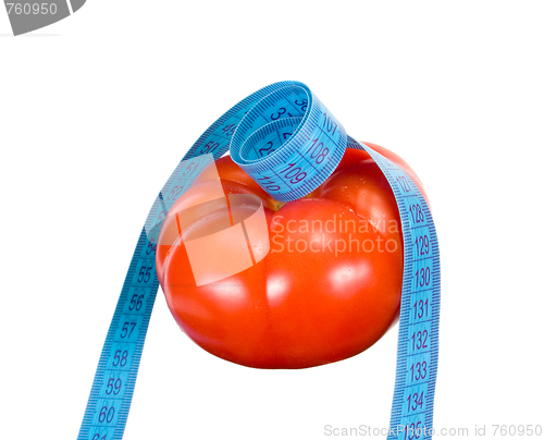 Image of tomato and tape measure