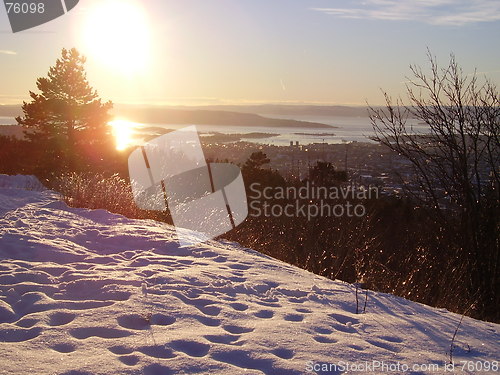 Image of Oslo fra grefsenkollen om wintern,2005