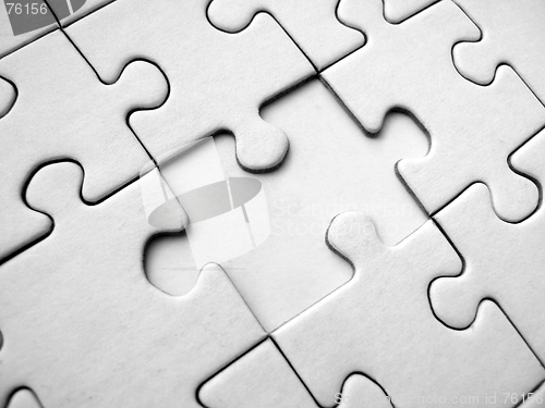 Image of White jigsaw puzzle