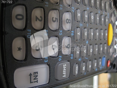 Image of Keyboard in a Computer Lab, Tuscany, Italy