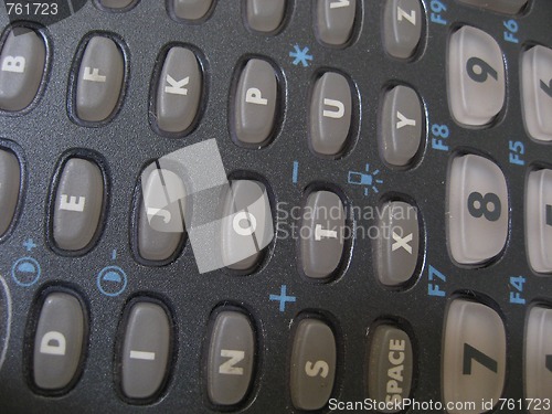 Image of Keyboard in a Computer Lab, Tuscany, Italy