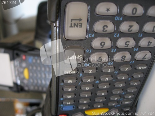 Image of Keyboard in a Computer Lab, Tuscany, Italy