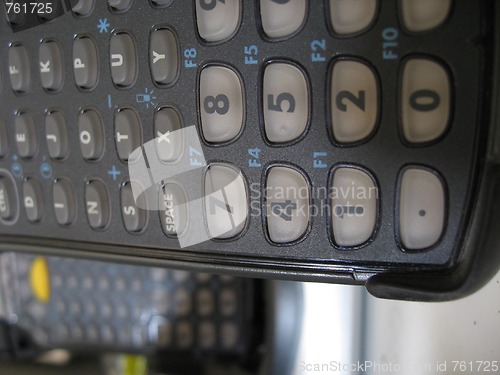 Image of Keyboard in a Computer Lab, Tuscany, Italy