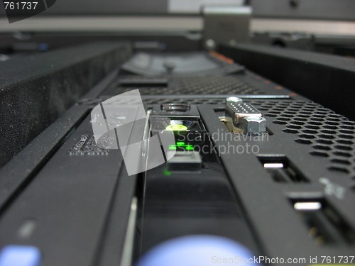 Image of Server in a Computer Datacenter, Tuscany, Italy