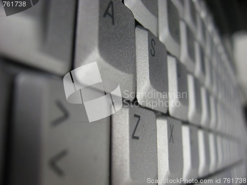 Image of Keyboard in a Computer Lab, Tuscany, Italy