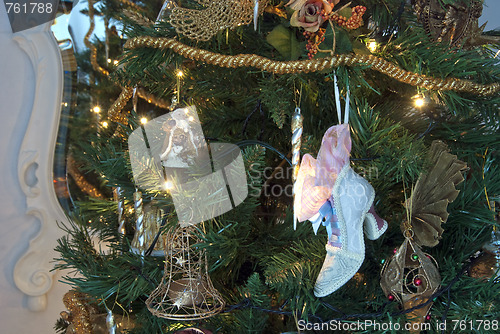 Image of Christmas Decorations, Tuscany, Italy