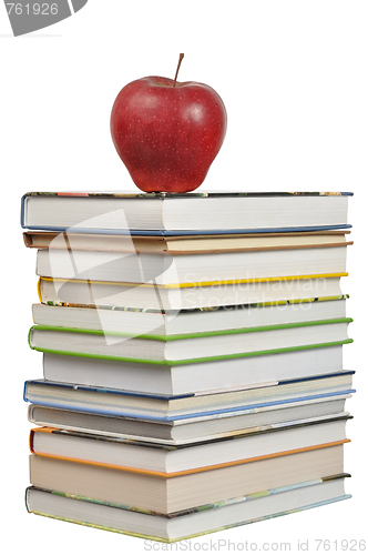 Image of Books and Apple