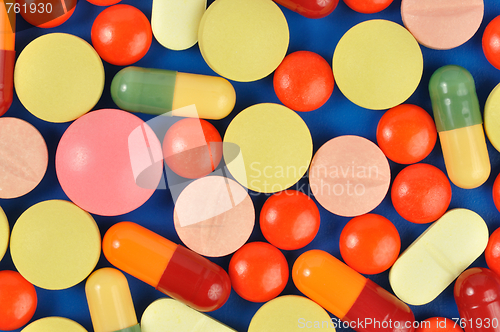 Image of Pills on Blue