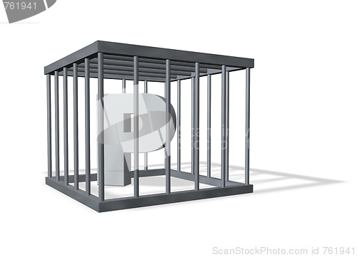 Image of p in a cage