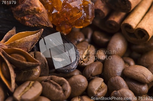 Image of aroma coffe. ingredients.