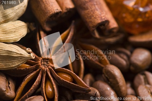 Image of aroma coffe. ingredients.