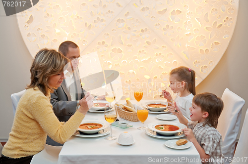 Image of Dinner in restaurant