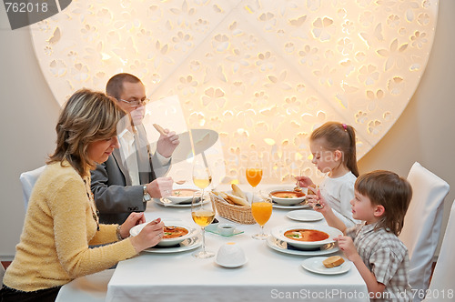 Image of Dinner in restaurant