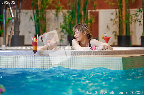 Image of Relaxing in swimming-pool