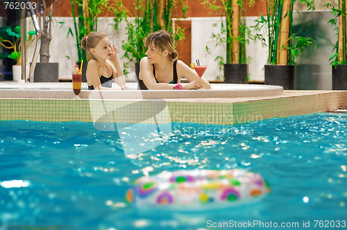 Image of Relaxing in swimming-pool