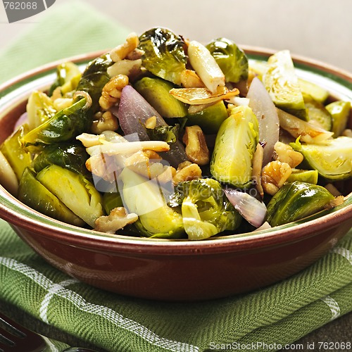Image of Roasted brussels sprouts dish