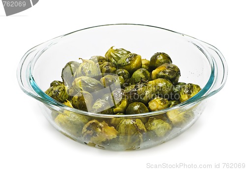 Image of Casserole dish of brussels sprouts