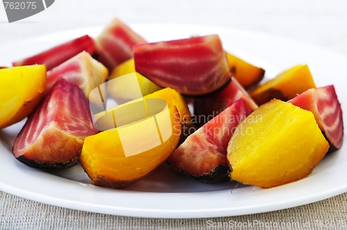 Image of Roasted red and golden beets